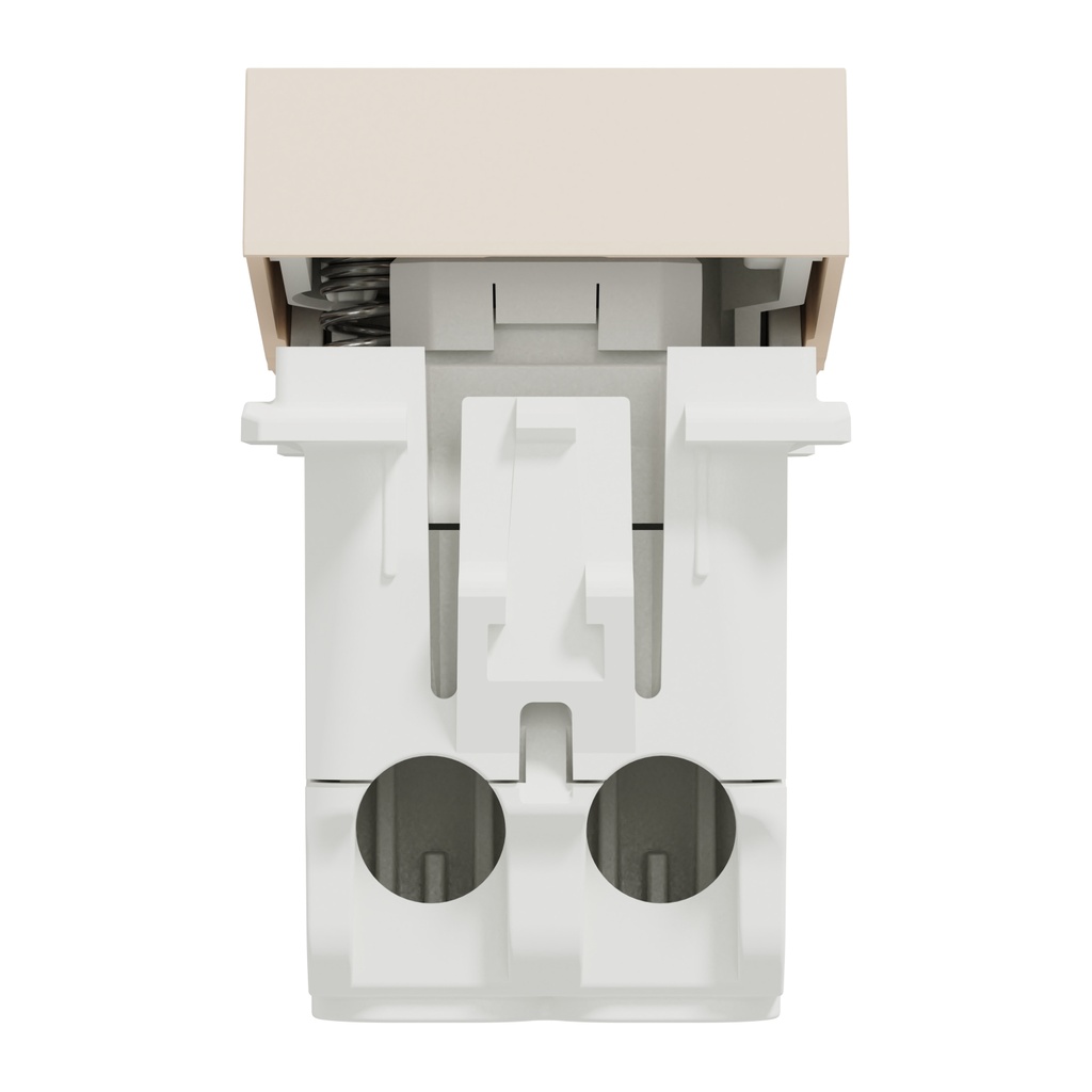 Push button switch, New Unica, 10A, 1 module, NO with location lamp