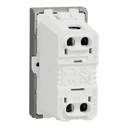 Socket-outlet, New Unica, 2P, 16A, Euroamerican, with shutter