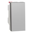 Switch, New Unica, 1-pole 1-way, 10AX, 1 module, screwless terminals, untreated, IP4X