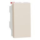 Switch, New Unica, 1-pole 2-way, 10AX, 1 module, screwless terminals, untreated, IP4X,