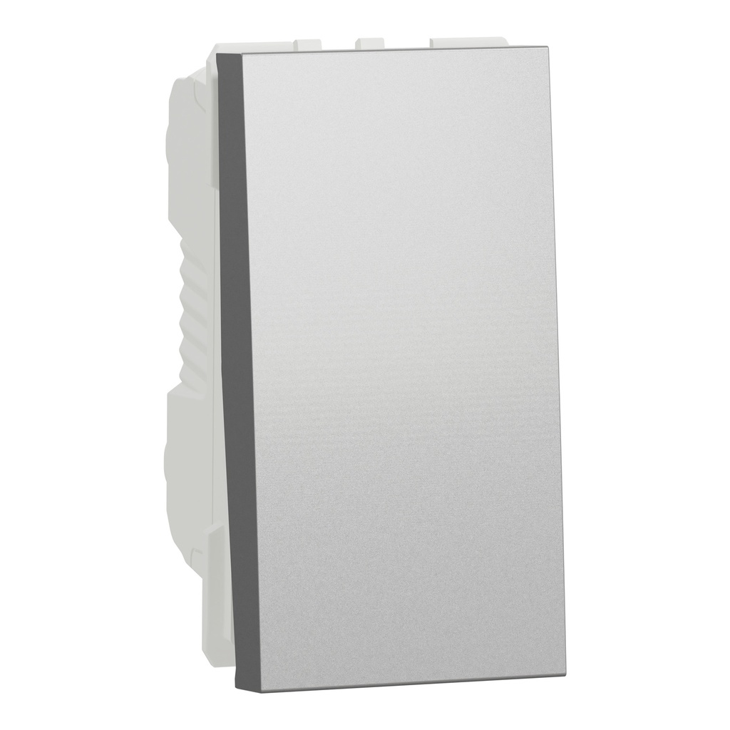 Switch, New Unica, mechanism, 1-pole 1-way, 16AX, 1 module, screw terminals, untreated, IP4X