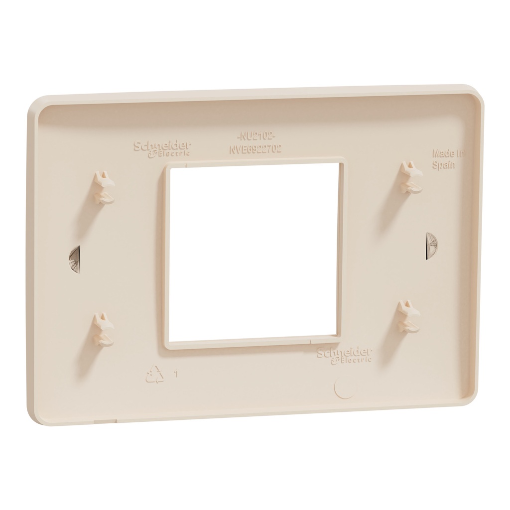 Cover frame, New Unica, 1 gang, 2 modules