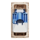 Data socket, New Unica, RJ45 CAT 6 FTP, straight, click, shuttered, 1 module