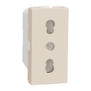 Socket-outlet, New Unica, 2P+E, 16A, Italian, with shutter