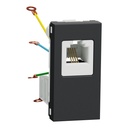 Telephone socket, New Unica, RJ12, 1 connector, 1 module