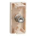 TV socket, New Unica, mechanism, 1 module, F-Type, IP2xC