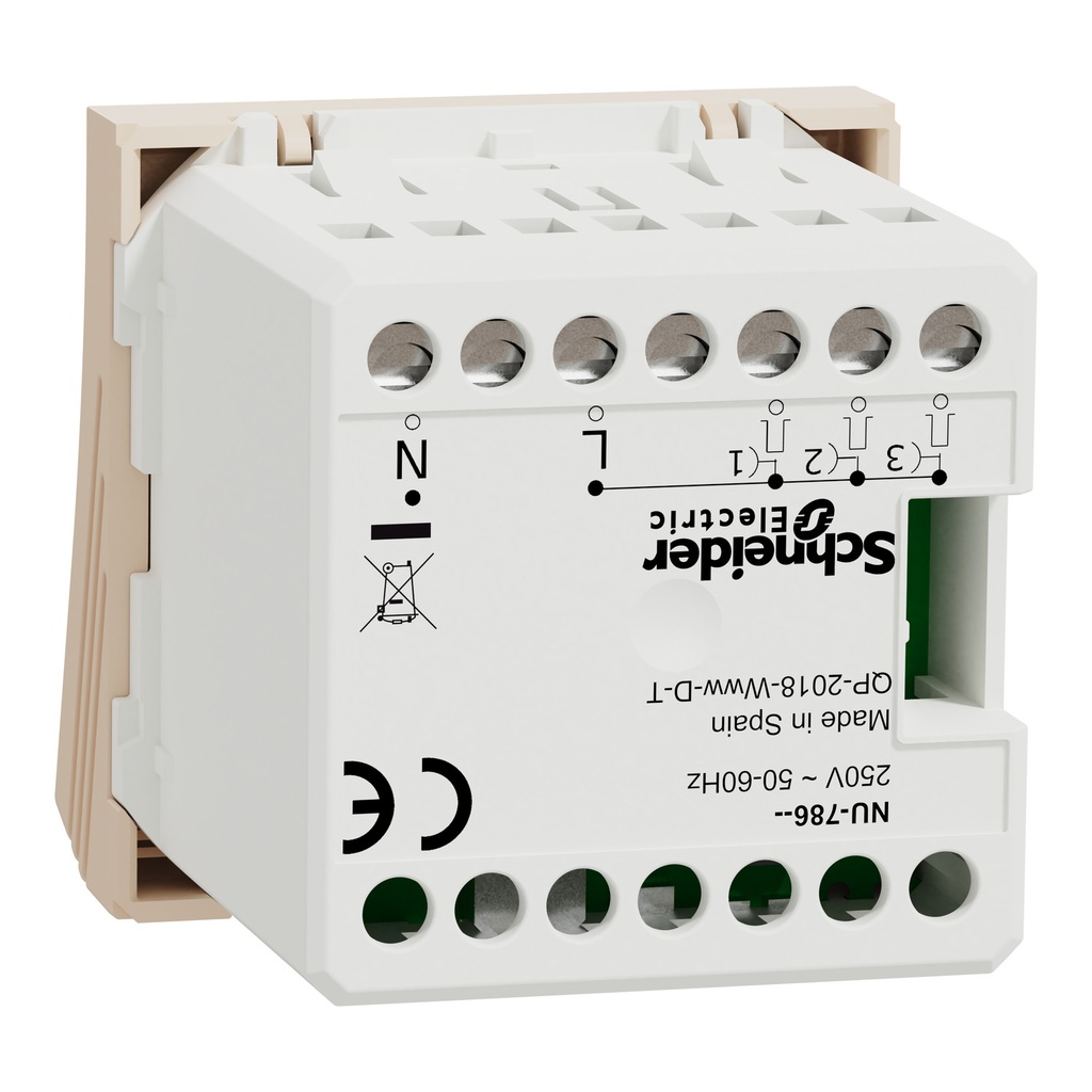 Electronic doorbell, New Unica, 70dB/1m, 2 modules