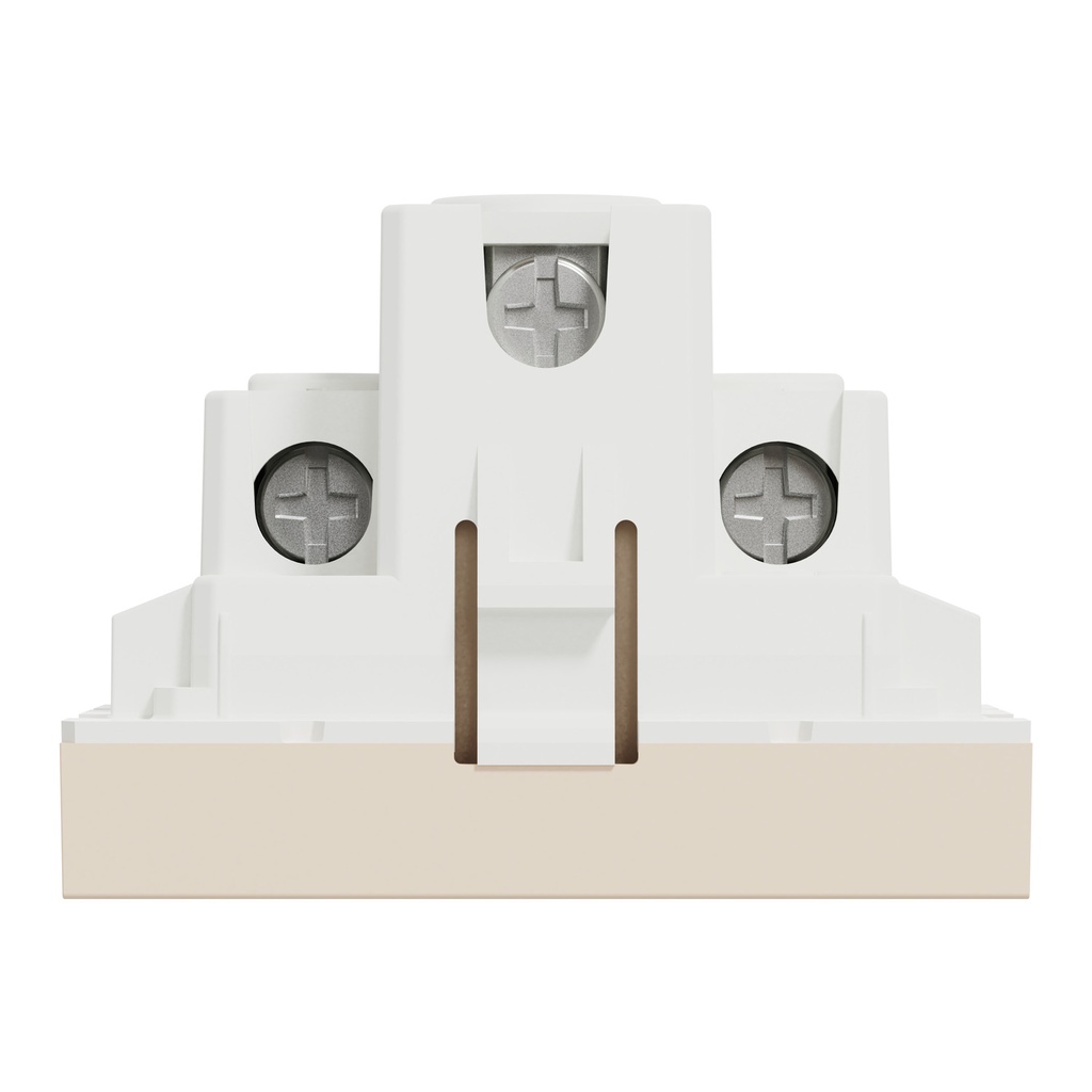 Socket-outlet, New Unica, 2P+E, 13A, British, with shutter, 2 modules