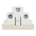 Socket-outlet, New Unica, 2P+E, 13A, British, with shutter, 2 modules