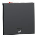 Push-button, New Unica, + NO push-button, 10A, 2 modules, screwless terminals, painted, IP4X