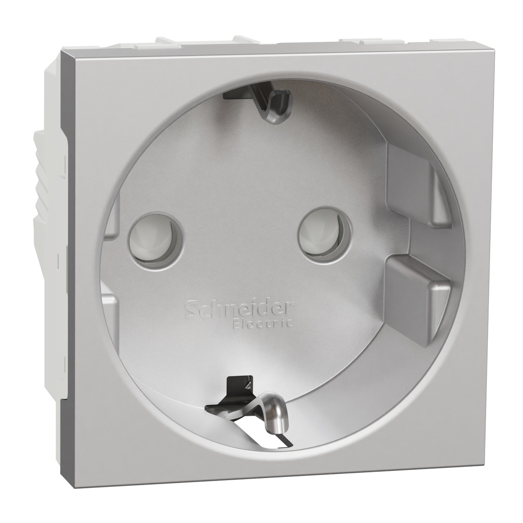 Socket-outlet, New Unica, 2P+E, 16A, Schuko, with shutter