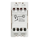 Switch, New Unica, mechanism, 1-pole 1-way, 16AX, 1 module, screw terminals, untreated, IP4X