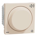 Volume controller, New Unica, 12V, 2 modules