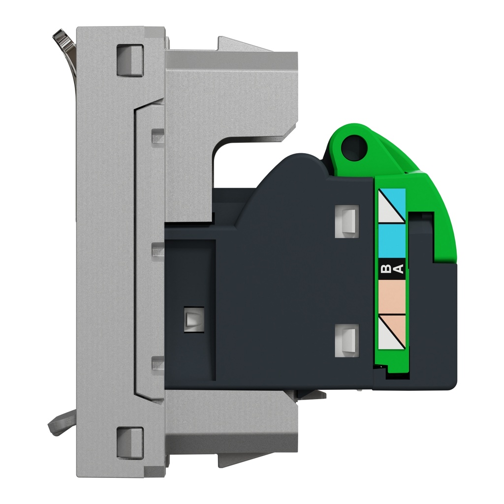 Data socket, New Unica, mechanism, RJ45, U/UTP, straight, click, shuttered