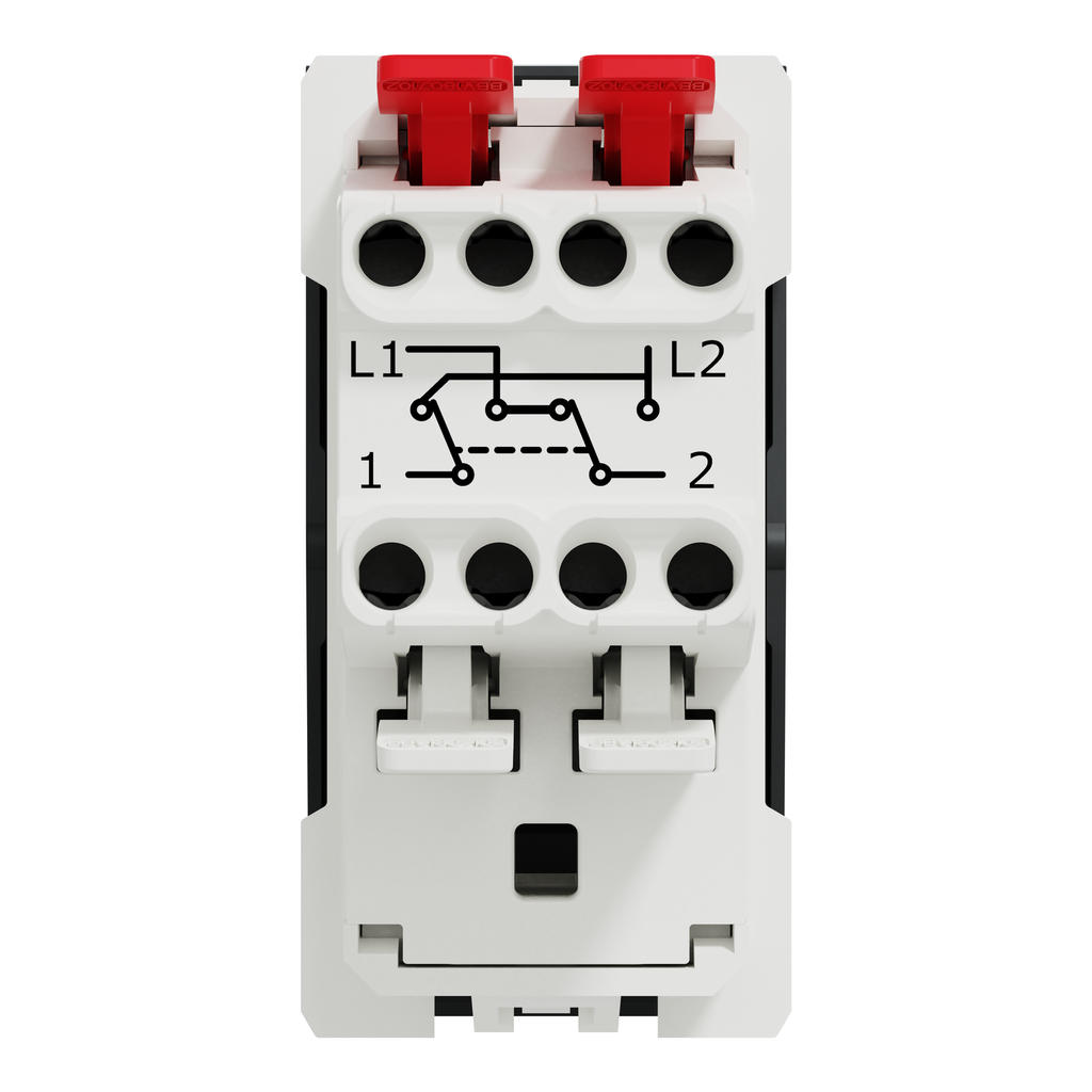 Intermediate switch, New Unica, 10AX, 1 module