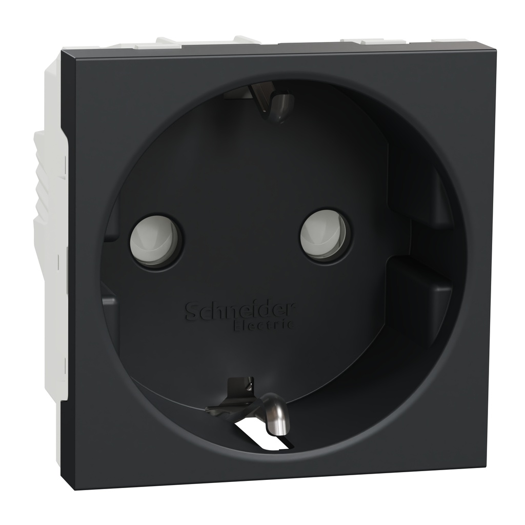 Socket-outlet, New Unica, 2P+E, 16A, Schuko, with shutter