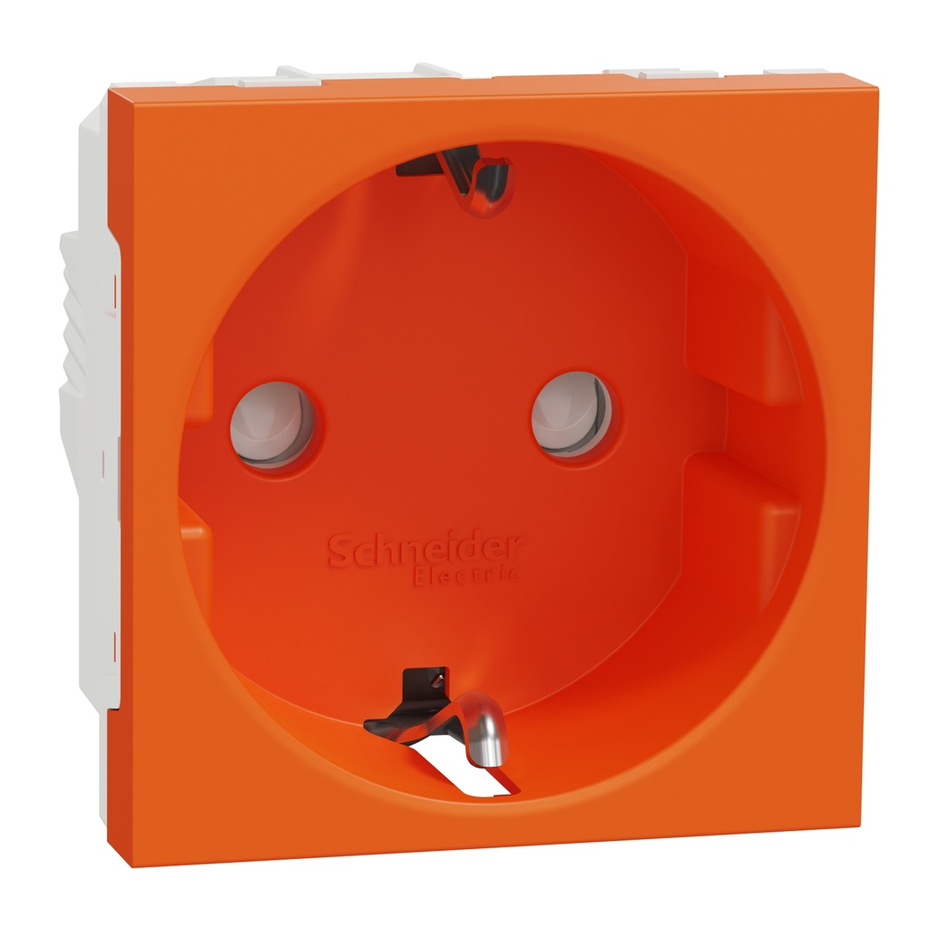 Socket-outlet, New Unica, 2P+E, 16A, Schuko, with shutter