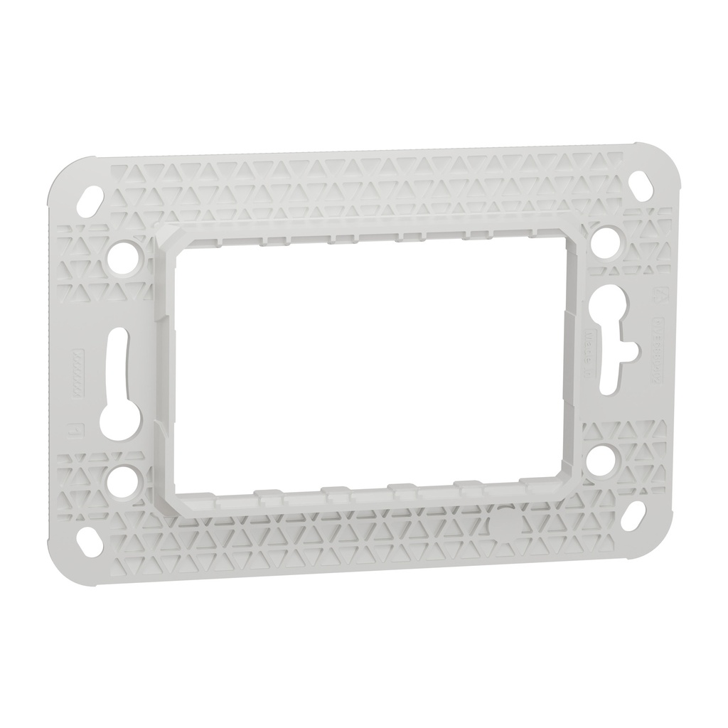 New Unica, fixing frame, plastic, 3 modules 1 gang 