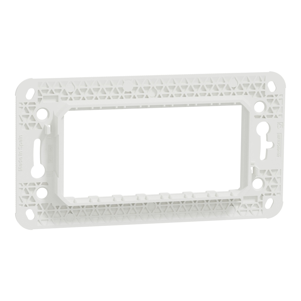 Fixing frame, New Unica, rectangular, plastic, with claws, 4 module, 1 gang 