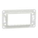 Fixing frame, New Unica, rectangular, plastic, with claws, 4 module, 1 gang 