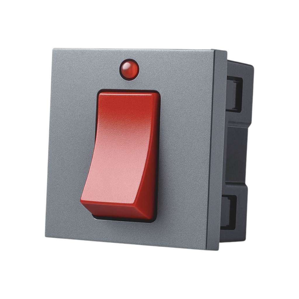 45A D/P Switch with Indication Lamp 45A/250V~ - Merlot