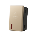 Door Bell Switch 1 Module 16A/250V~ - Merlot