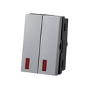 Double Switch 16A/250V~ - Merlot