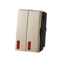 Double Switch 16A/250V~ - Merlot