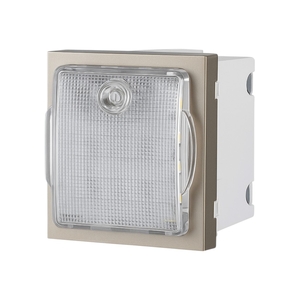 Emergency Light 9*0.025W 250V-50Hz 2 Modules - Merlot