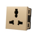International Socket 13A/250V~ 2 Modules - Merlot