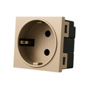 Shukuo Socket 16A/250V~ 2 Modules - Merlot