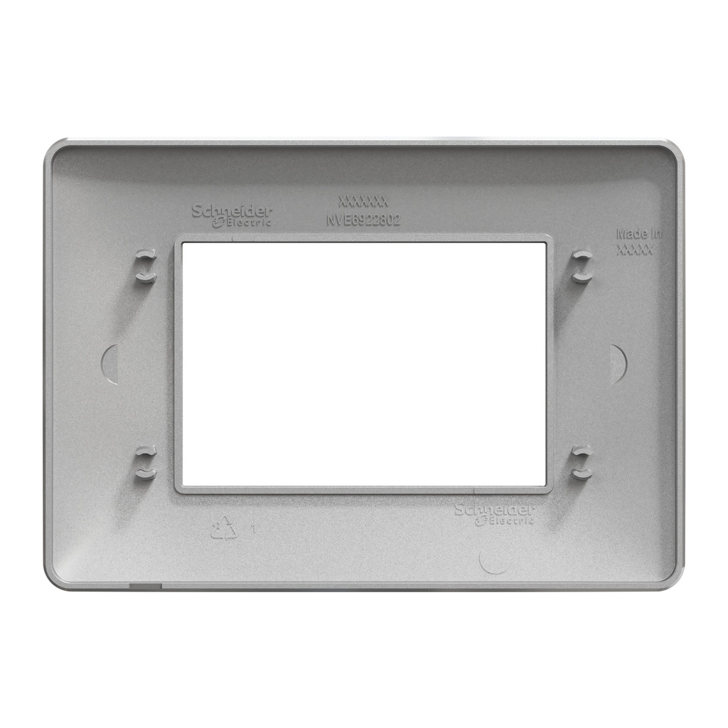 Cover frame, New Unica, 1 gang, 3 modules