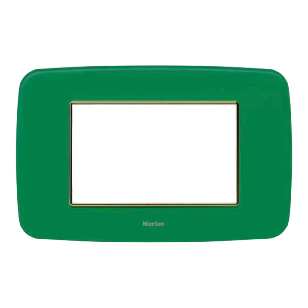 Cover Frame 1 Gang 3 Modules Acrylic Panel - Merlot