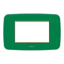 Cover Frame 1 Gang 3 Modules Acrylic Panel - Merlot