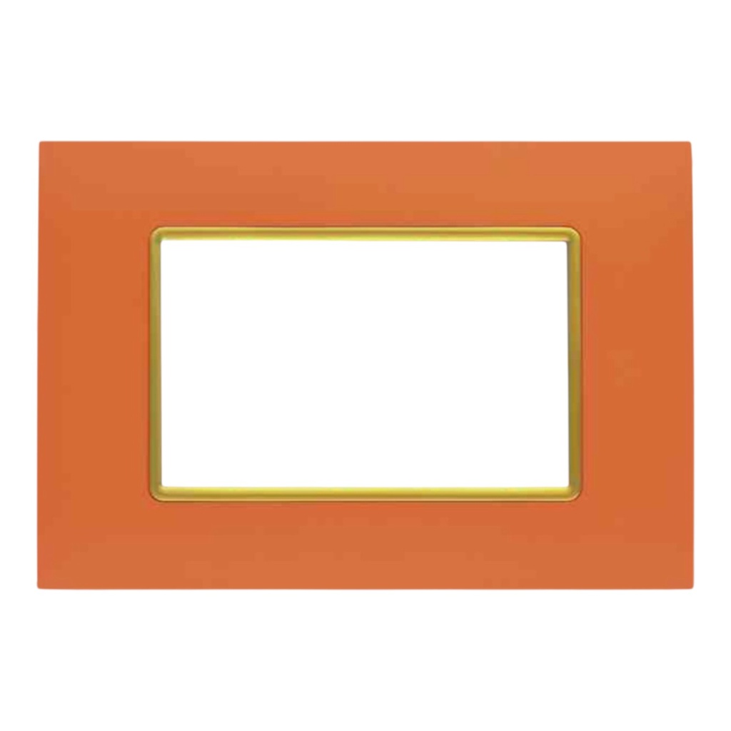 Cover Frame 1 Gang 3 Modules MOSAIC - Merlot