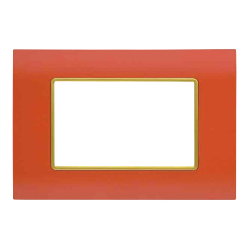 Cover Frame 1 Gang 3 Modules MOSAIC - Merlot