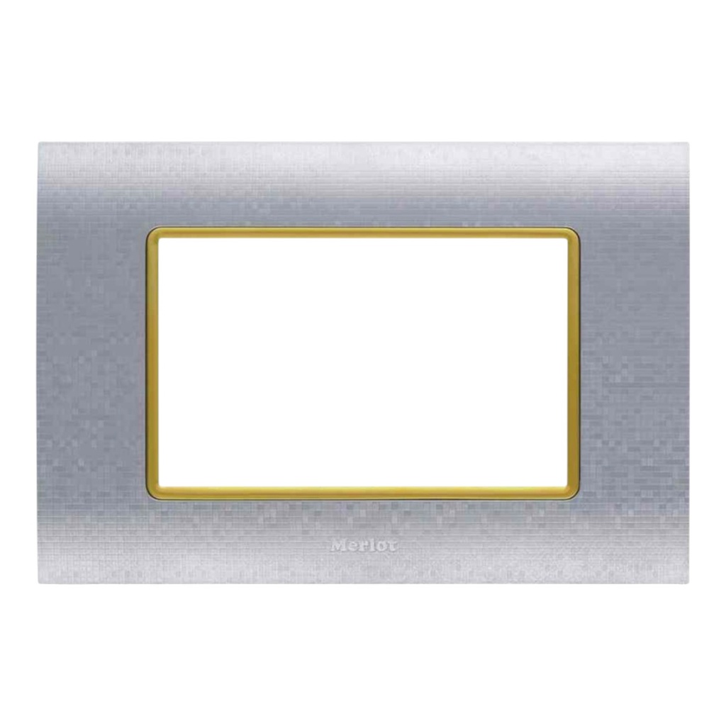 Cover Frame 1 Gang 3 Modules MOSAIC - Merlot
