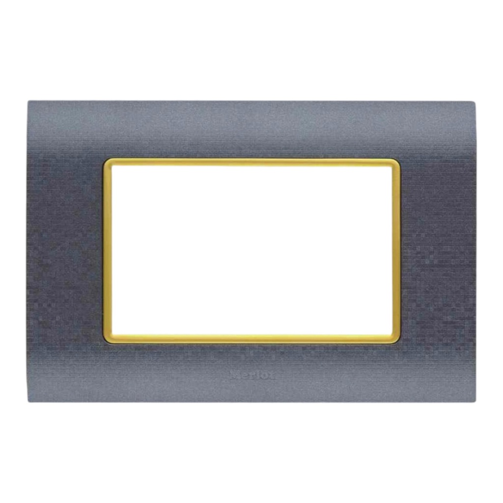 Cover Frame 1 Gang 3 Modules MOSAIC - Merlot