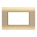 Cover Frame 1 Gang 3 Modules MOSAIC - Merlot