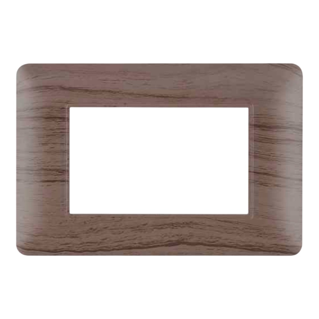 Cover Frame 1 Gang 3 Modules UV - Merlot