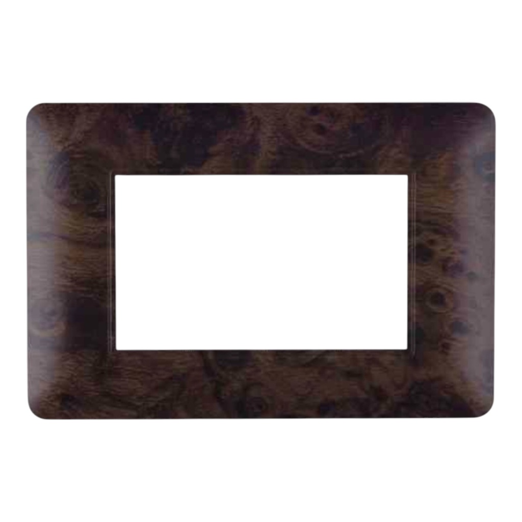 Cover Frame 1 Gang 3 Modules UV - Merlot
