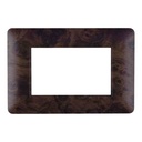 Cover Frame 1 Gang 3 Modules UV - Merlot