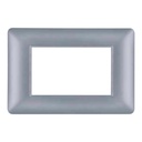 Cover Frame 1 Gang 3 Modules UV - Merlot