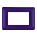 Cover Frame 1 Gang 3 Modules UV - Merlot