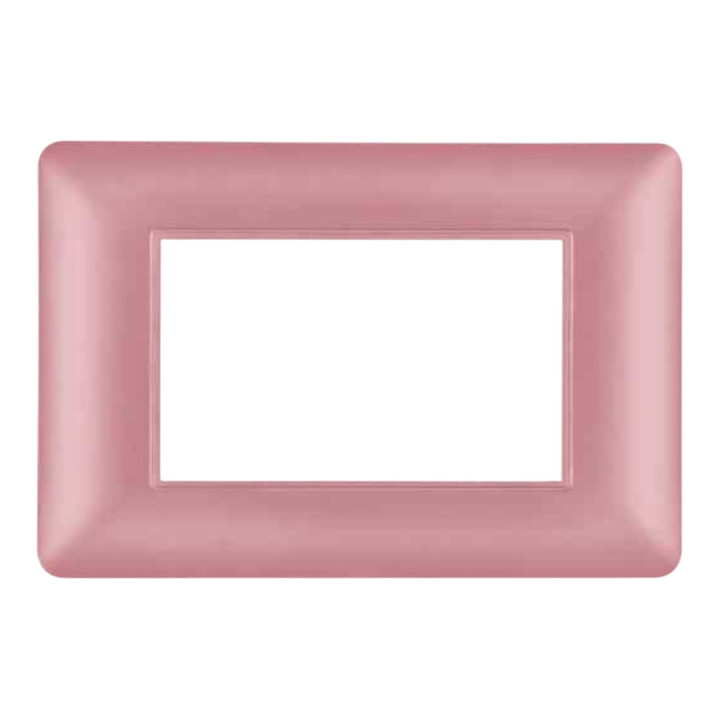 Cover Frame 1 Gang 3 Modules UV - Merlot