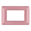 Cover Frame 1 Gang 3 Modules UV - Merlot