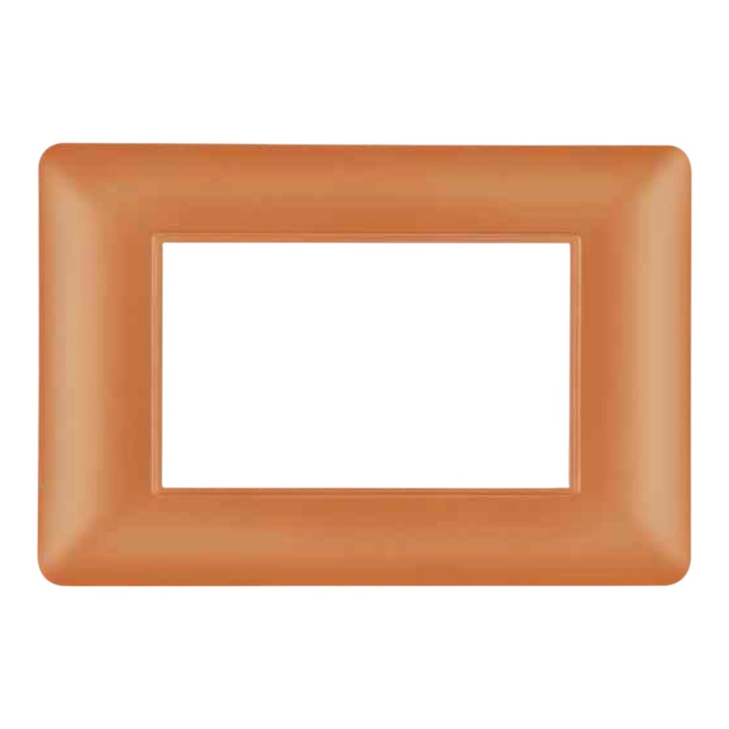 Cover Frame 1 Gang 3 Modules UV - Merlot
