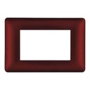 Cover Frame 1 Gang 3 Modules UV - Merlot