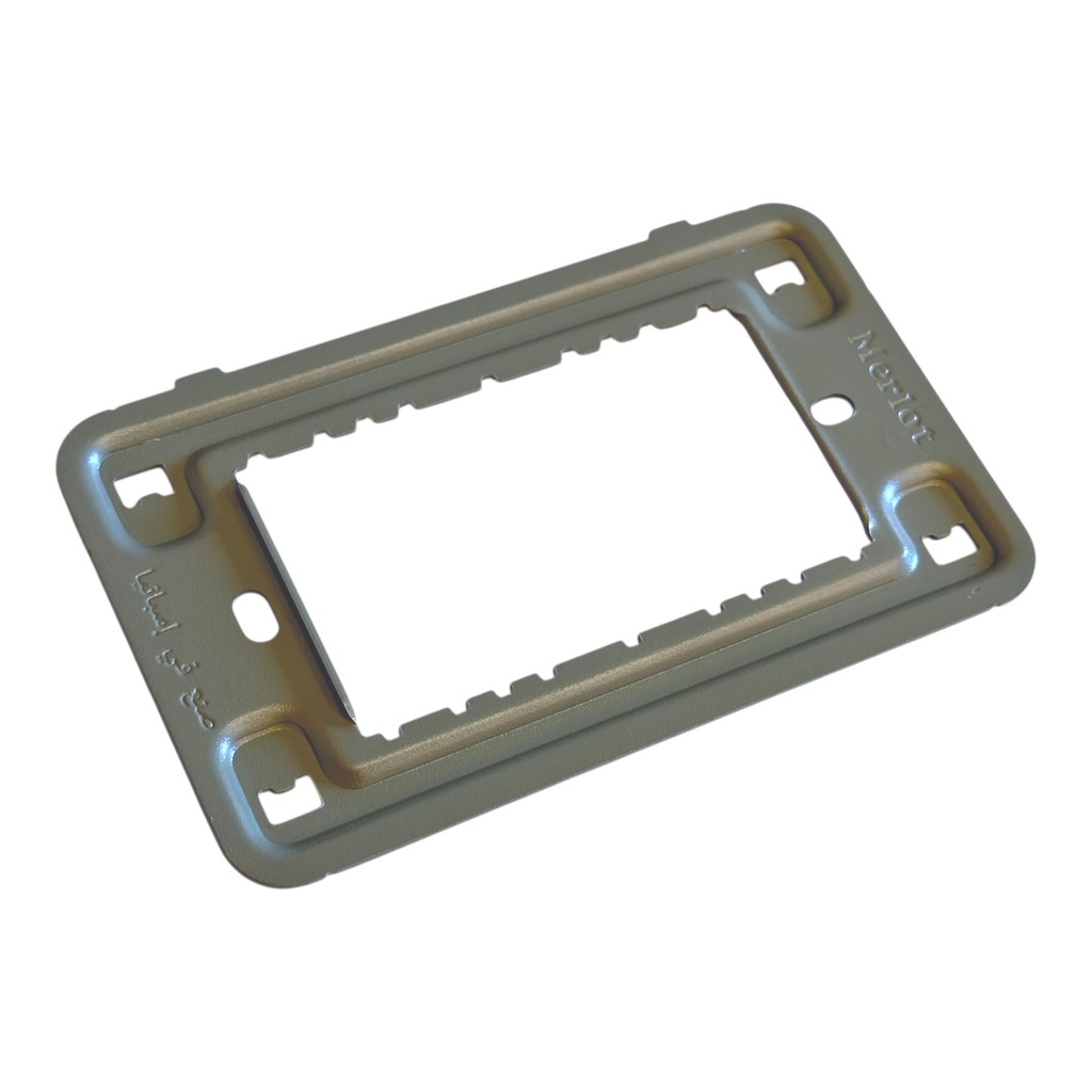 Fixing Frame 1 Gang 3 Modules Metal - Merlot