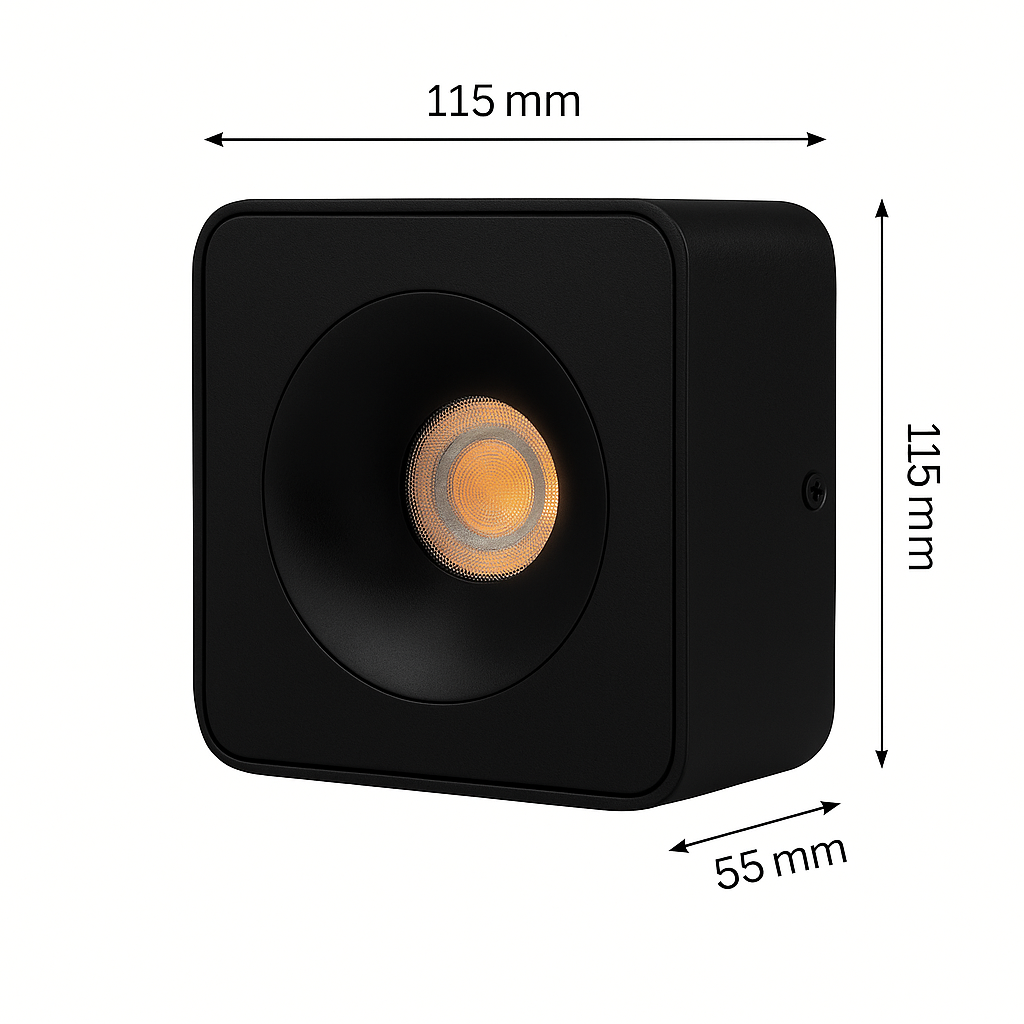 Square Surface Mounted Cylinder